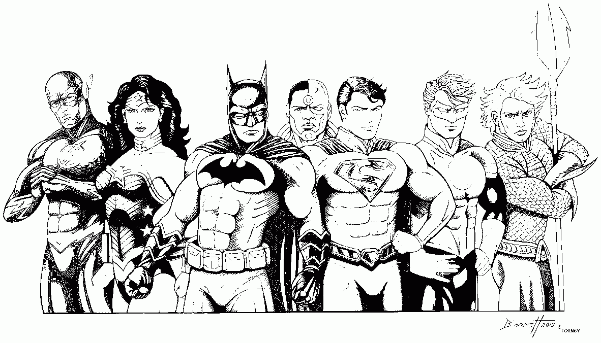 Free Justice League Coloring Pages   Coloring Home