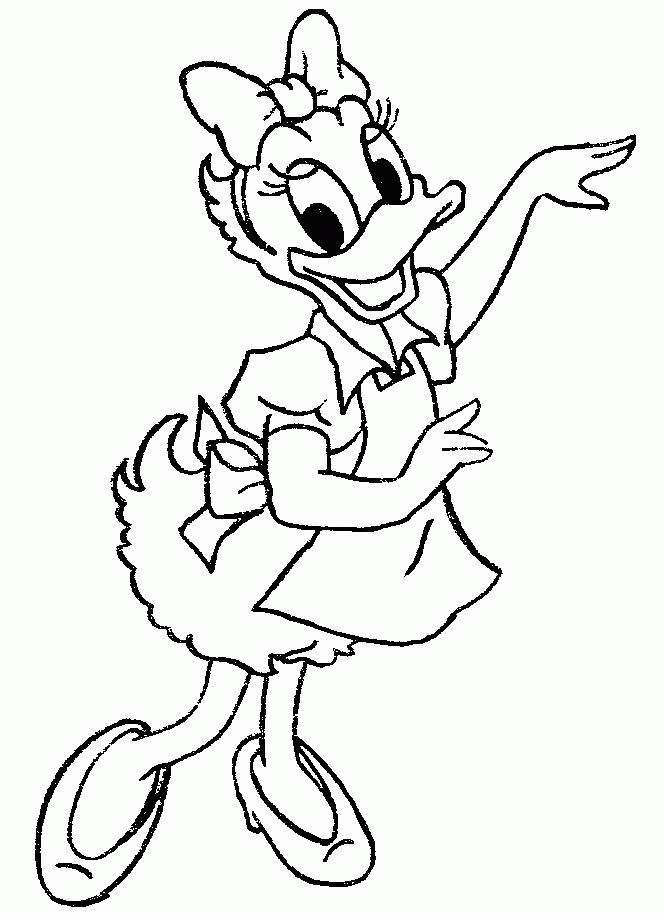 Minnie Mouse Daisy Duck Coloring Pages | Coloring Pages For Kids
