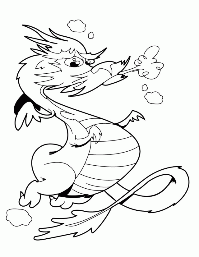 Latest Chinese Dragon Coloring Pages | Laptopezine.