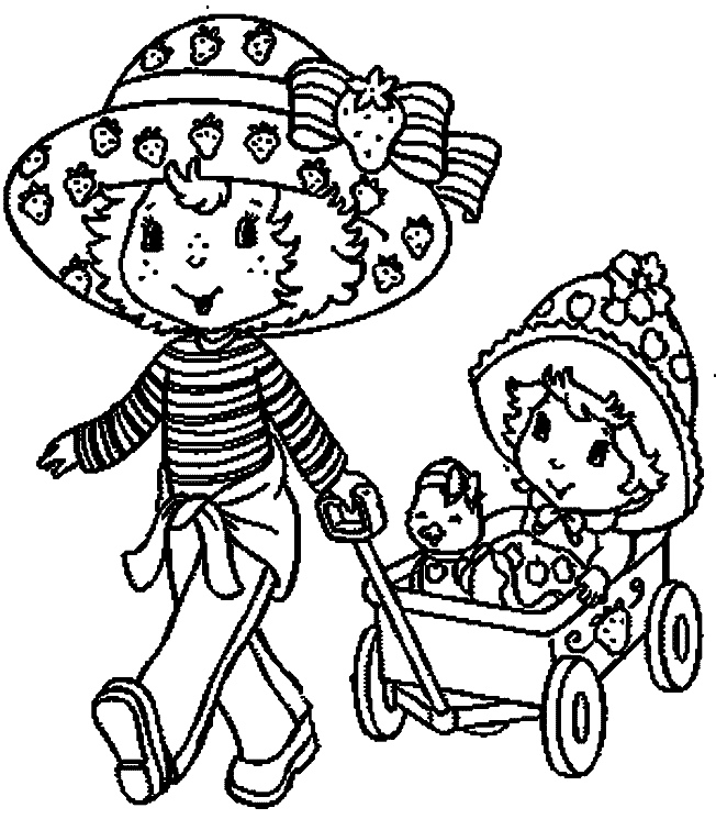 Strawberry Shortcake And Friends Coloring Pages Pin Strawberry 