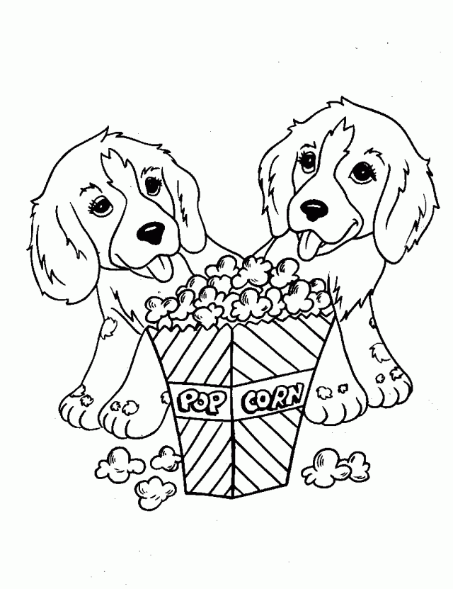 Cute Puppy Coloring Pages To Print Coloring Online Coloring 173602 