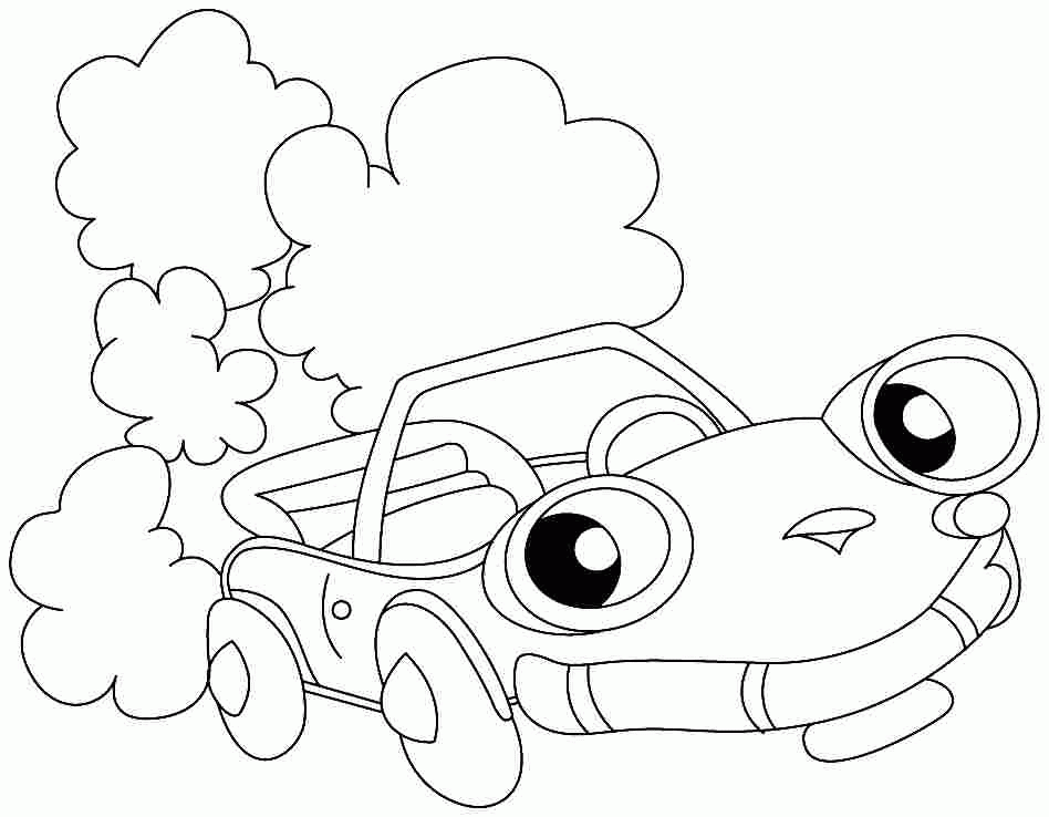 Free Printable Transportation Cars Coloring Pages For Preschool - #