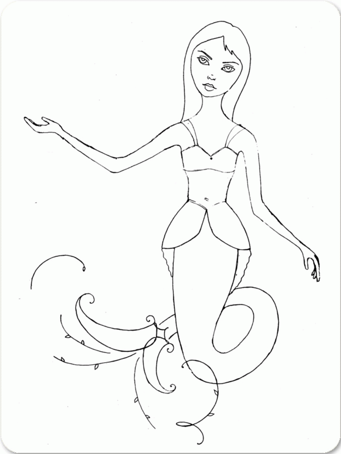 Kell Belle Studio: Gesture Drawing: How to Draw a Mermaid