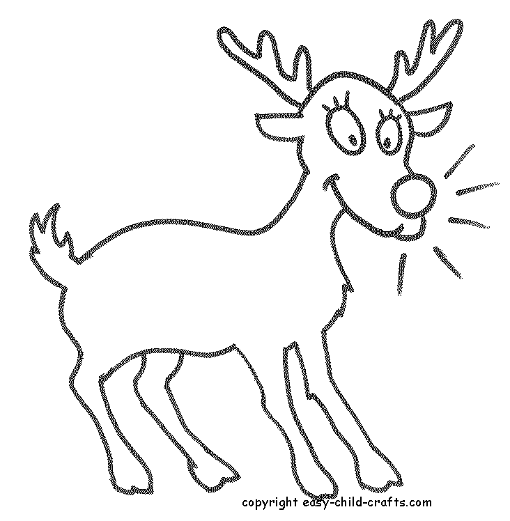 9 Reindeer Coloring Pictures | Free Coloring Page Site