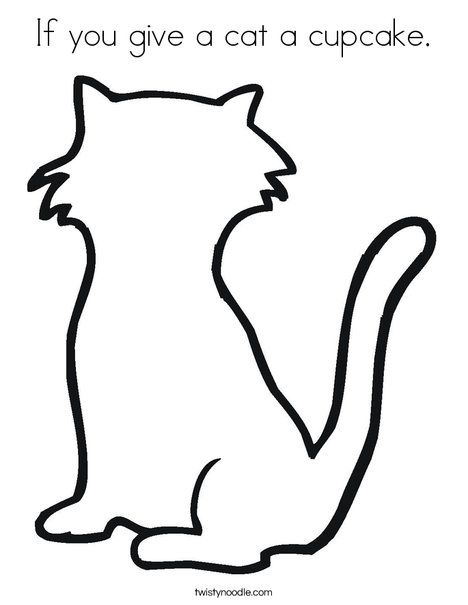 If You Give A Cat A Cupcake Coloring Page - Coloring Home