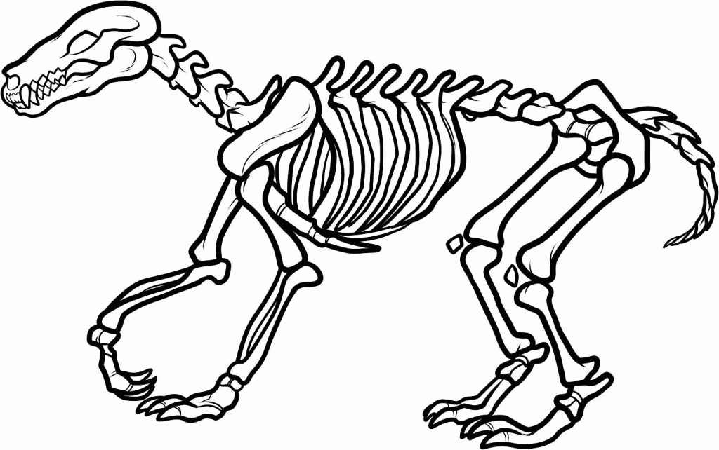 Skeleton Coloring Page - Free Coloring Pages For KidsFree Coloring 
