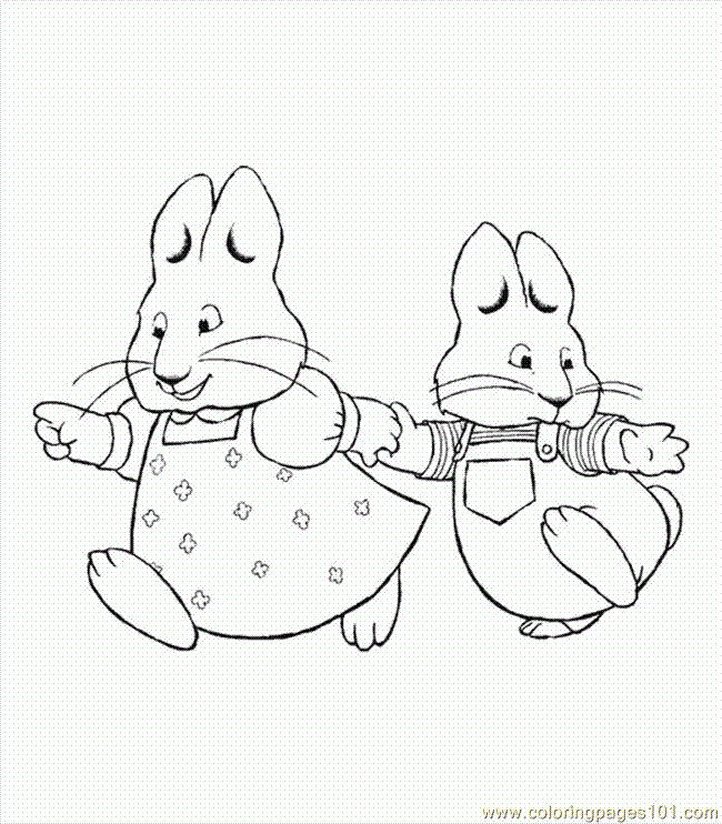 grandma or max and ruby Colouring Pages (page 2)