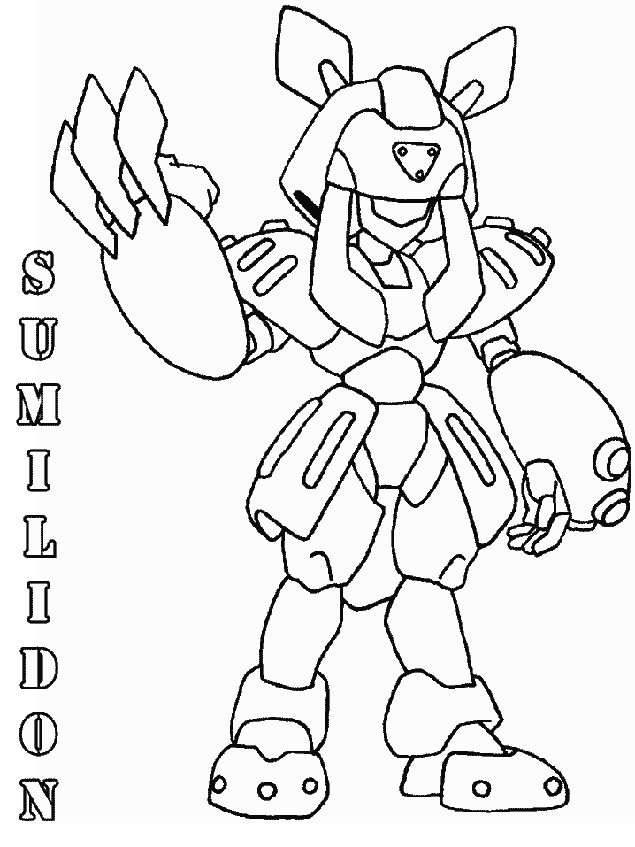 Printable Medabots 7 Cartoons Coloring Pages