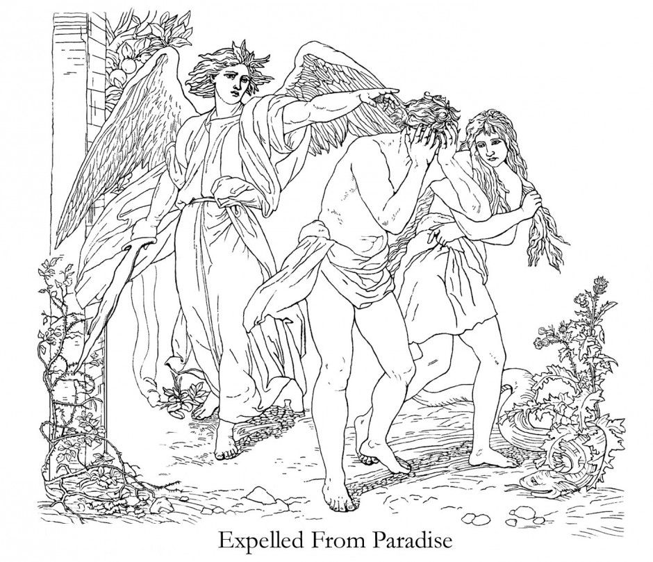 Picture Of Adam And Eve In The Garden Eden To Color Id 3677 228485 