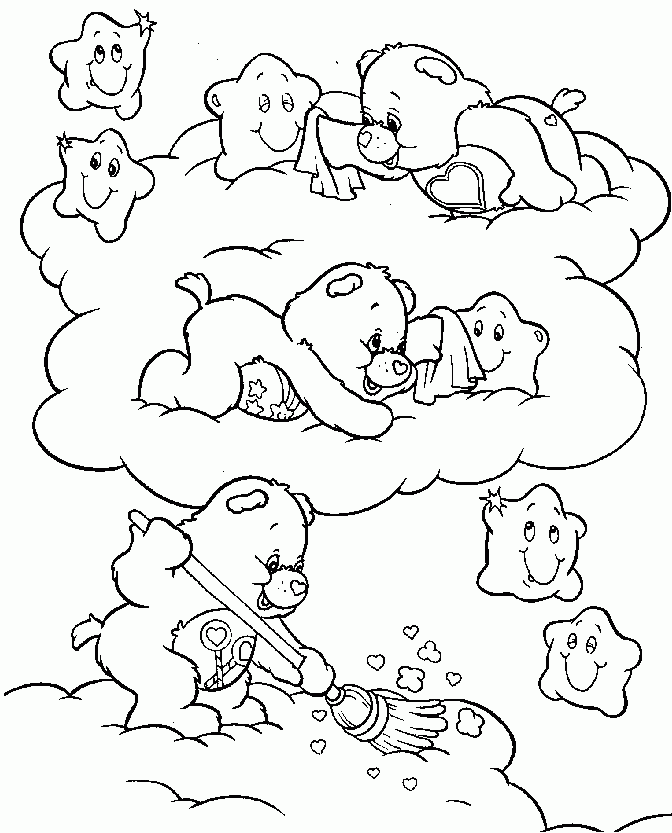 Care Bears Coloring sheets Free - Care Bears Coloring Pages : Free 