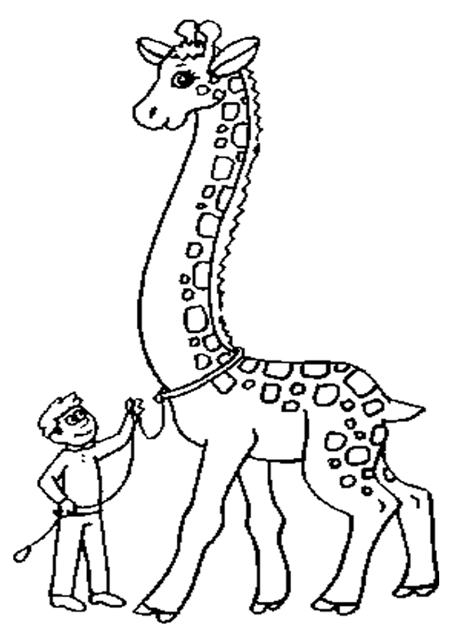 Giraffe Love - Giraffe Coloring Pages : Coloring Pages for Kids 