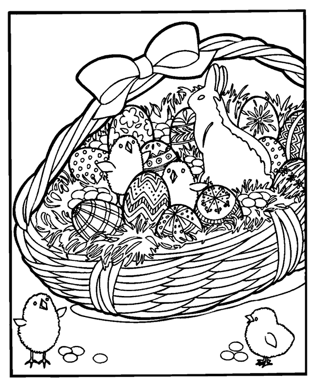 FREE Printable Easter Coloring Book Pages - Deal Doll