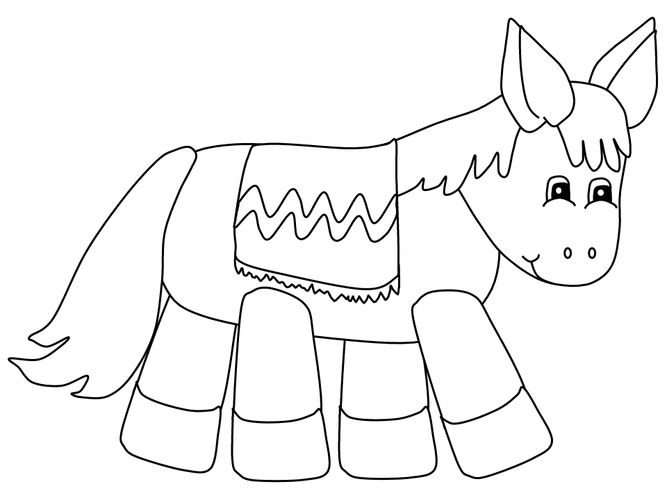 Donkey8 Animals Coloring Pages & Coloring Book