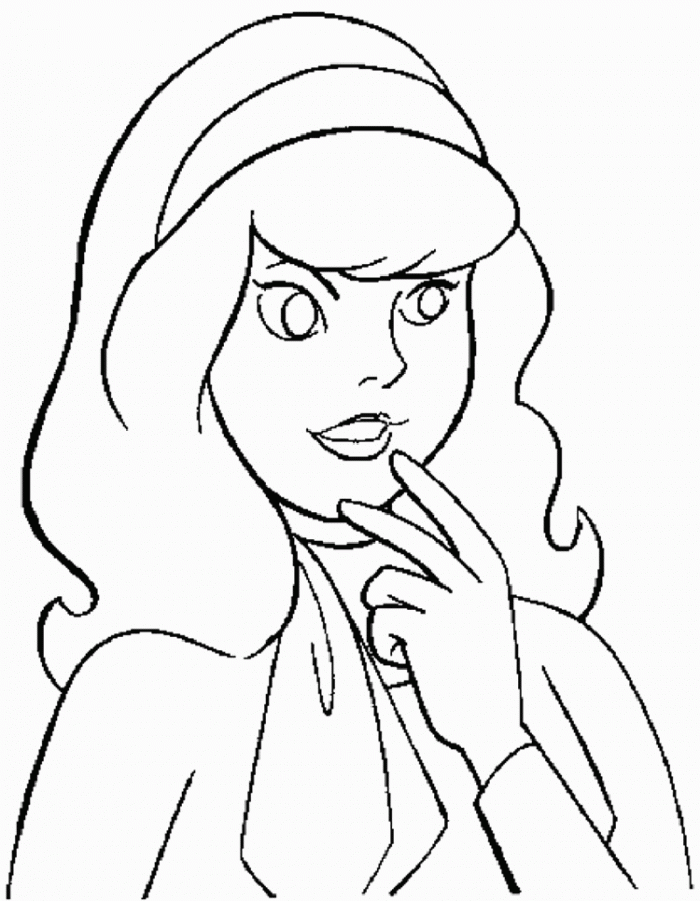Fred And Daphne Coloring Page. Kids Coloring Page - Coloring Home