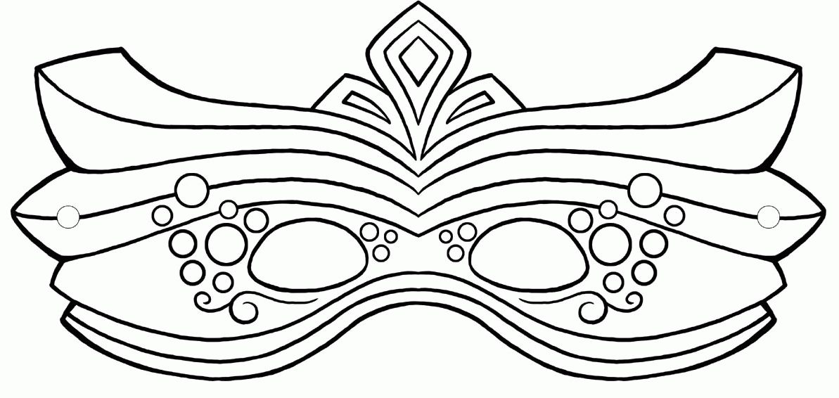 Download Mardi Gras Mask With A Great Coloring Page Or Print Mardi 