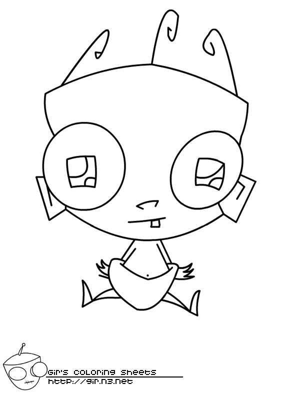 peepi from incader zim Colouring Pages