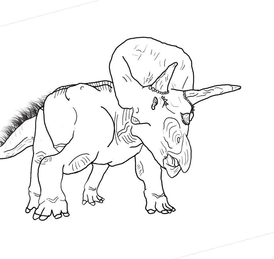 Triceratops Coloring Page | Coloring Pages