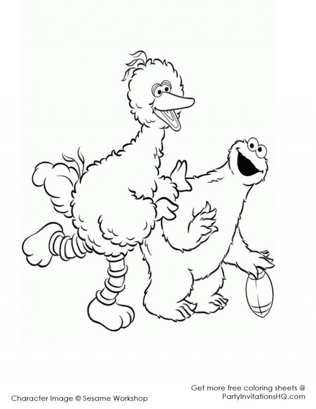Big Bird Coloring Pages - Coloring Home