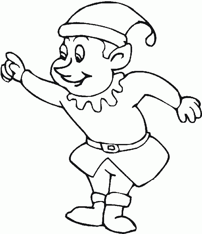 Leader Of The Elves Coloring Pages - Christmas Coloring Pages 