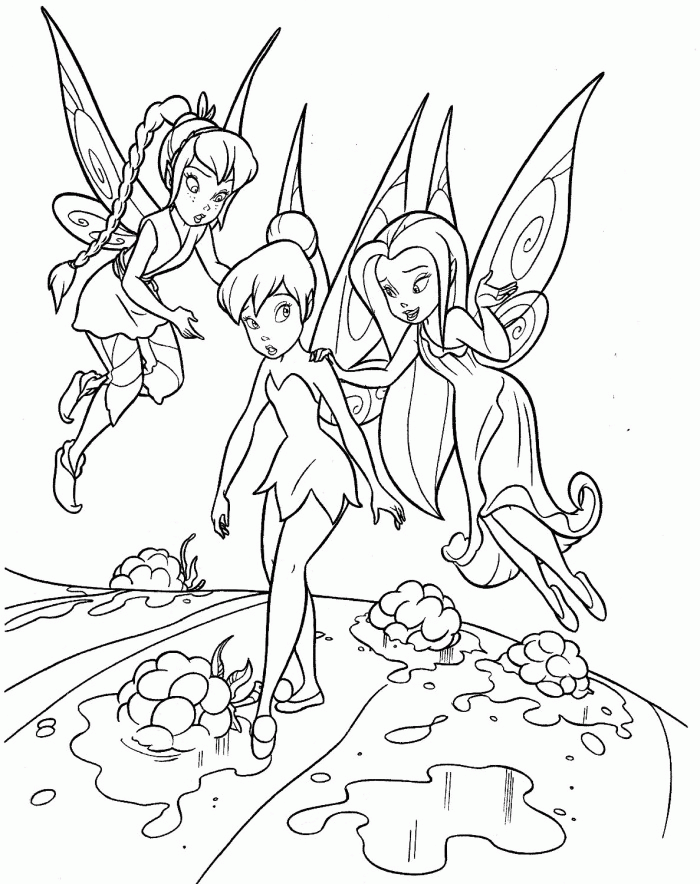 Free Tinkerbell Coloring Pages To Print