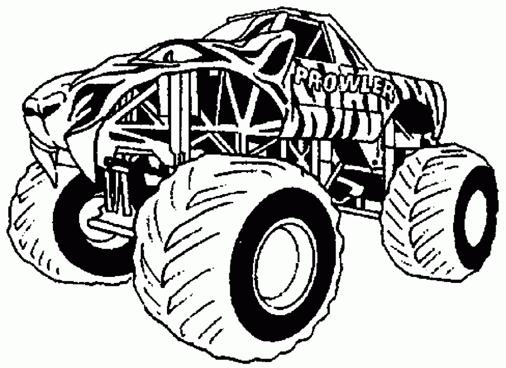 20 BIG Monster Truck Coloring Pages For Kids | COLORING WS - Coloring Home