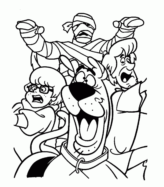 Scooby Doo Monster Coloring Pages - Coloring Home