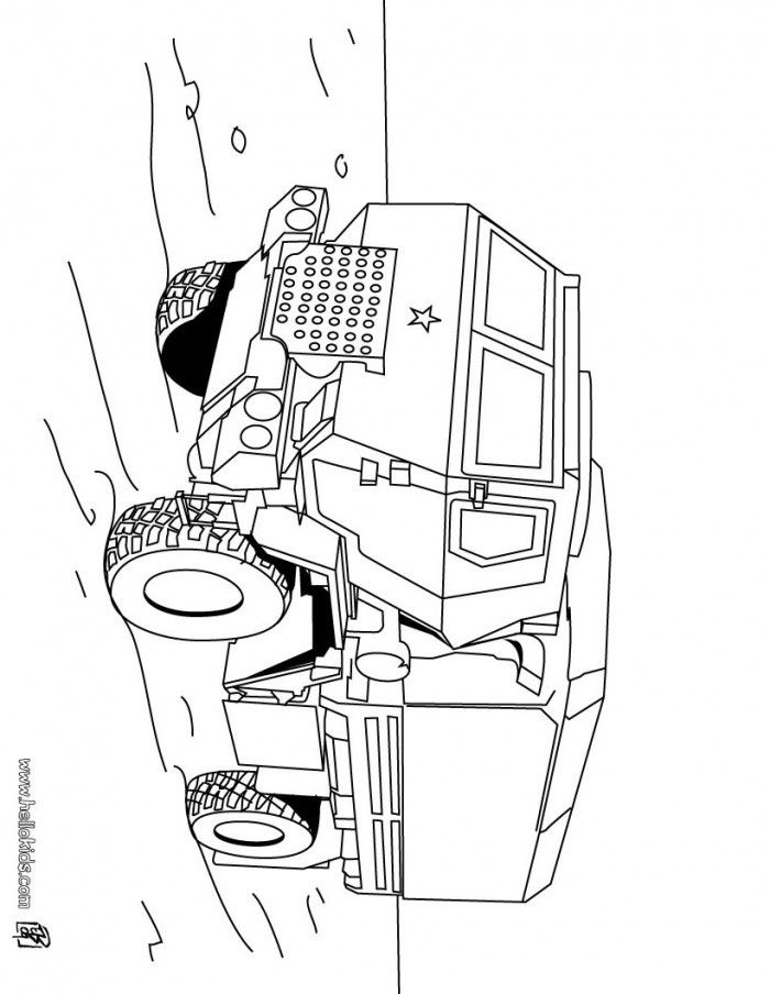 Army Truck Coloring Pages - Coloring Home