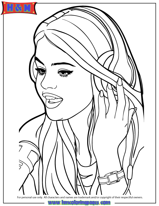 Selena Gomez Coloring Pages | Coloring Pages - Coloring Home