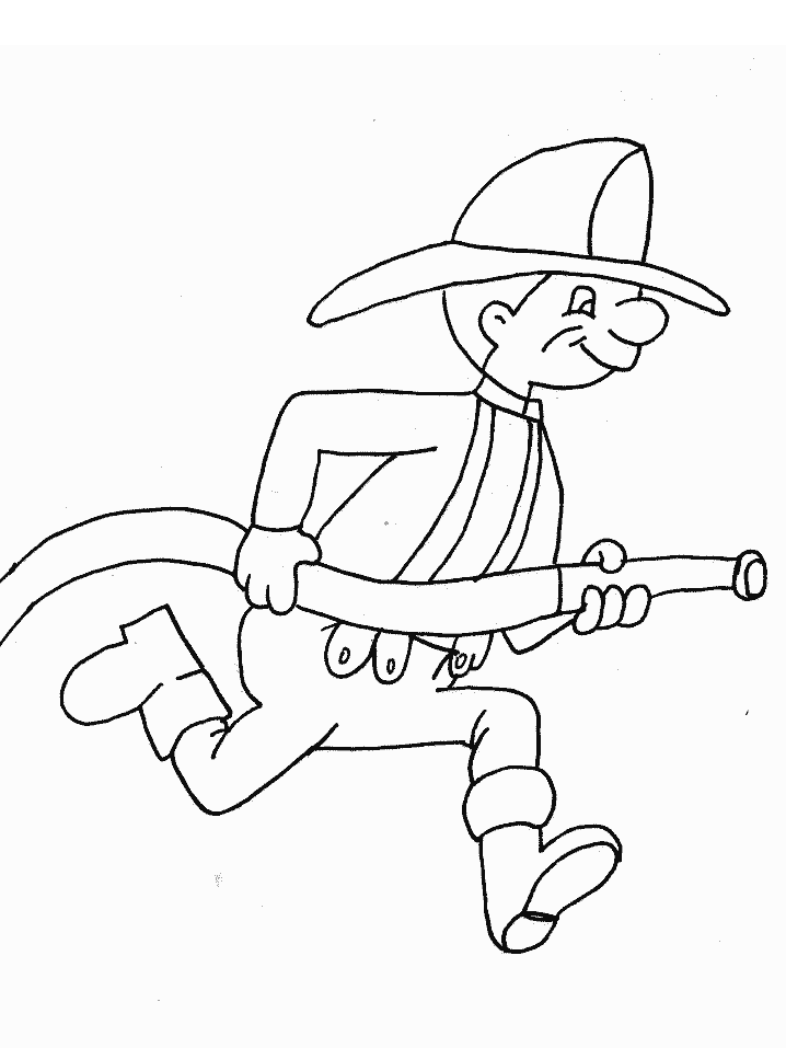 Fire Fighting Coloring Pages