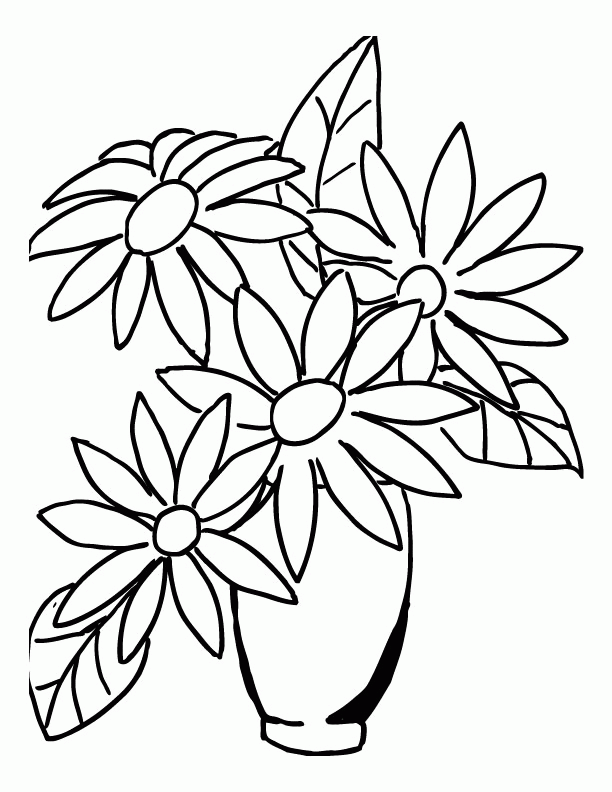 Bouquet Of Flowers Drawing