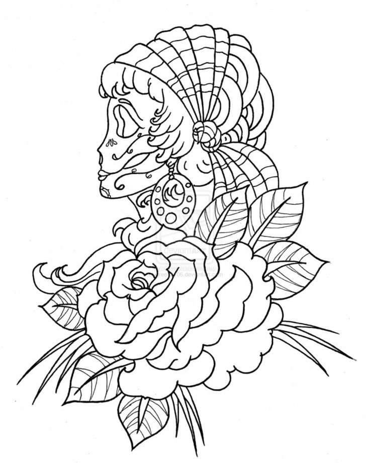 Coloring Pages For Teens Of Roses | Free coloring pages for kids