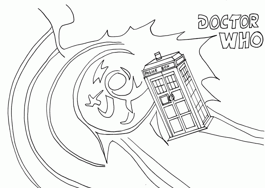 Kids Coloring 10th Doctor Who Coloring Pages What's Left Doctor 