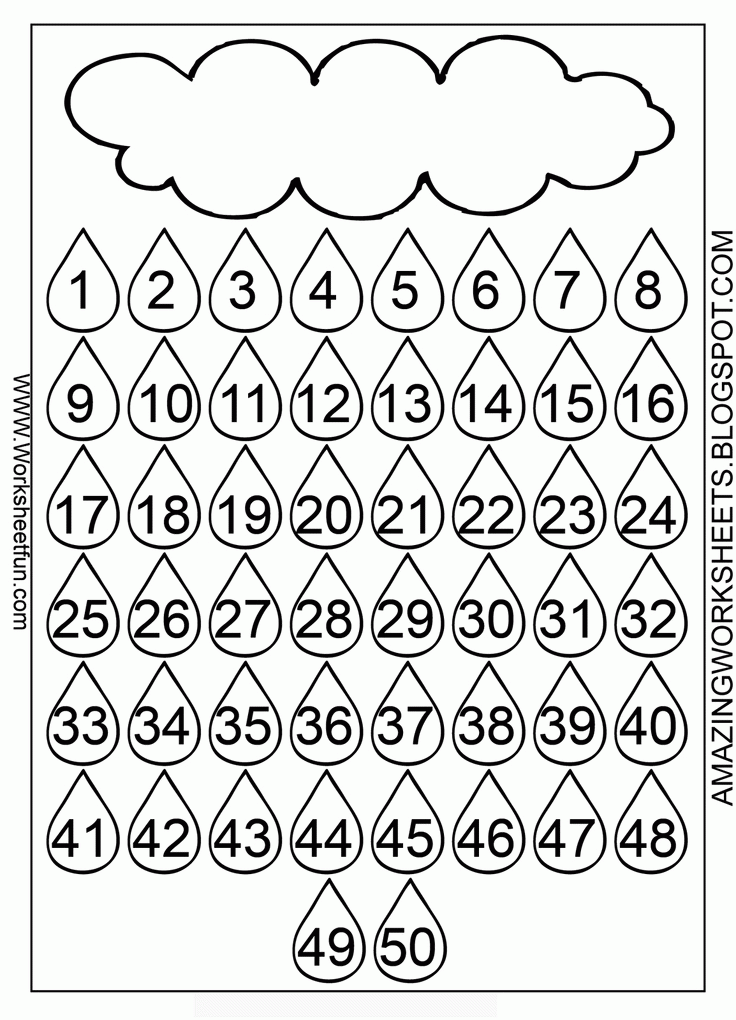 number chart 1 50 worksheets coloring home