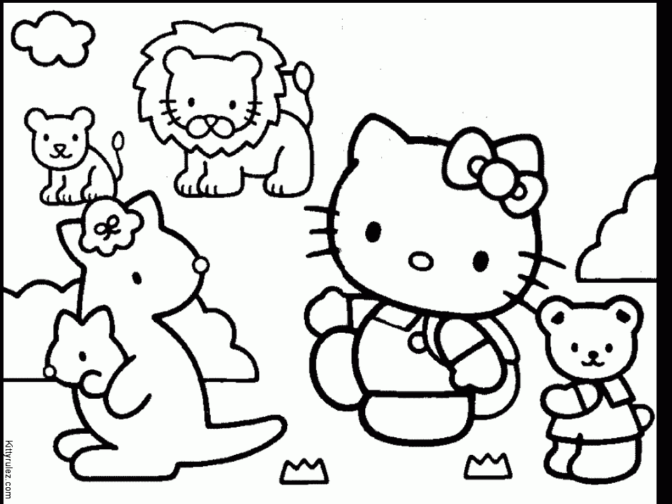 Kitty Drawing Colouring Pages (page 2) - Coloring Home
