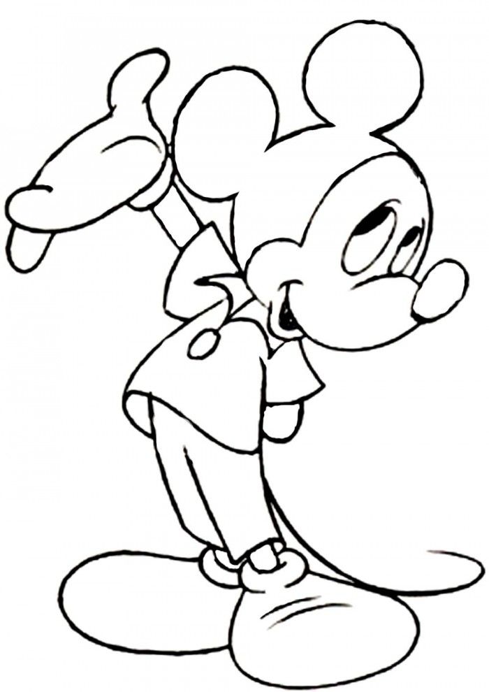 Free Mickey Mouse Coloring Page | Kids Coloring Page