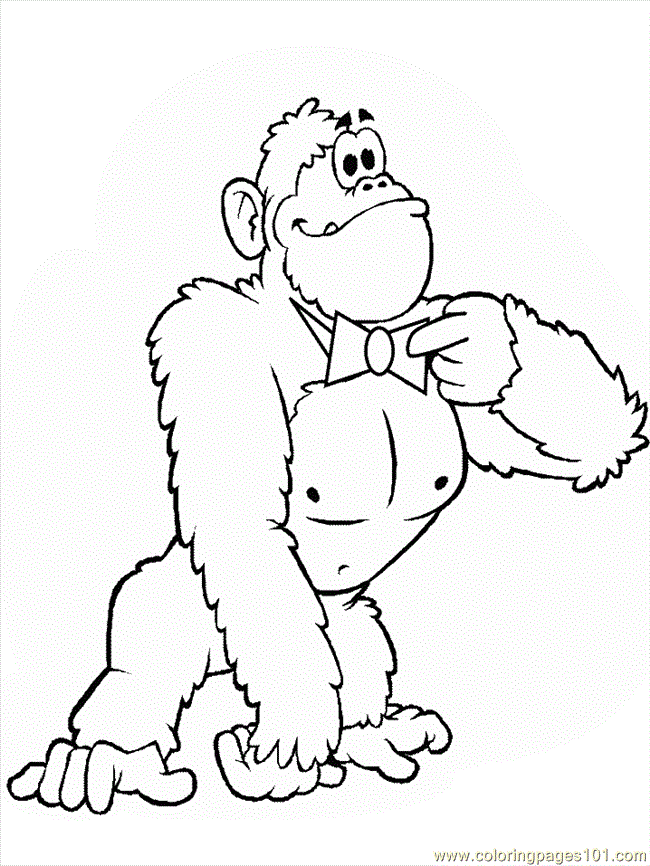 Coloring Pages monkeys (Peoples > Others) - free printable 