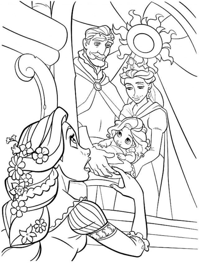 Printable Tangled Colouring Page Products And Merchandise Picture 