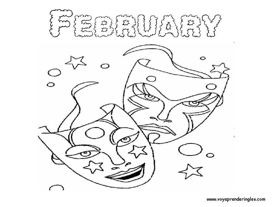 Months Of The Year Coloring Pages