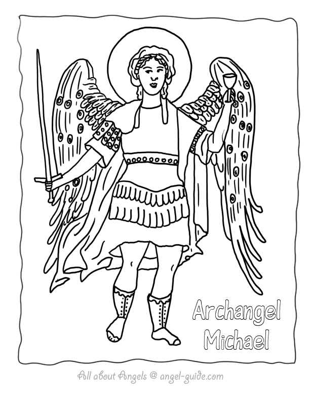 St Michael Archangel Pictures to Color, Archangel Michael Angel 