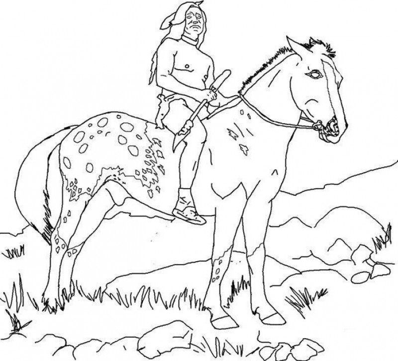 Native Horse Coloring Pages - Kids Colouring Pages