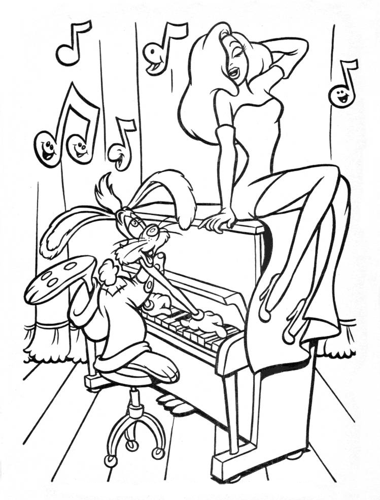 Roger Rabbit Coloring Pages