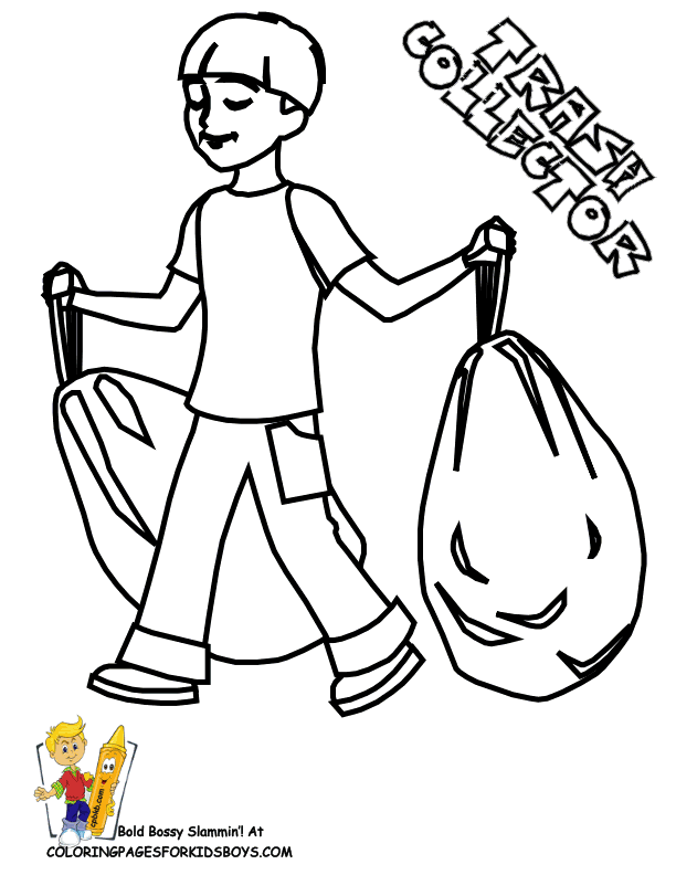 Garbage Truck Coloring Page | Garbage Trucks | Free | Construction 
