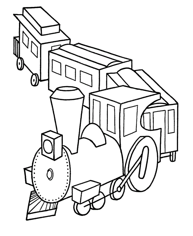 Canadian Train Coloring Page | Kids Coloring Page