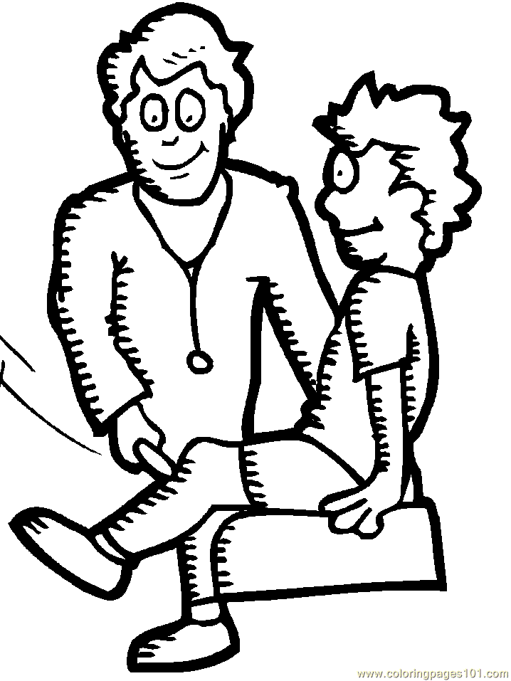 Coloring Pages Doctor (Peoples > Doctors) - free printable 