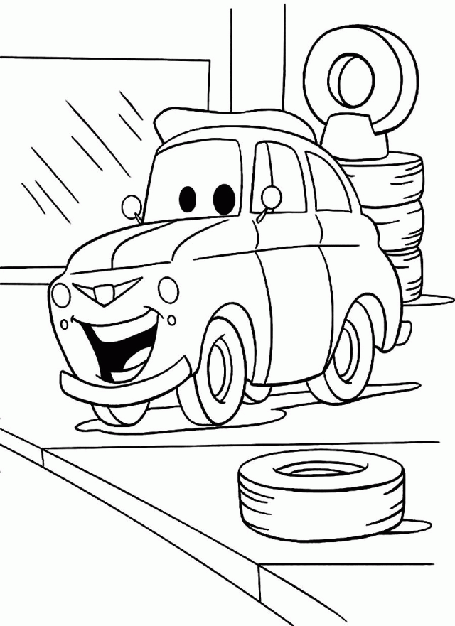 Download Smiling Disney Cars Coloring Pages Or Print Smiling 