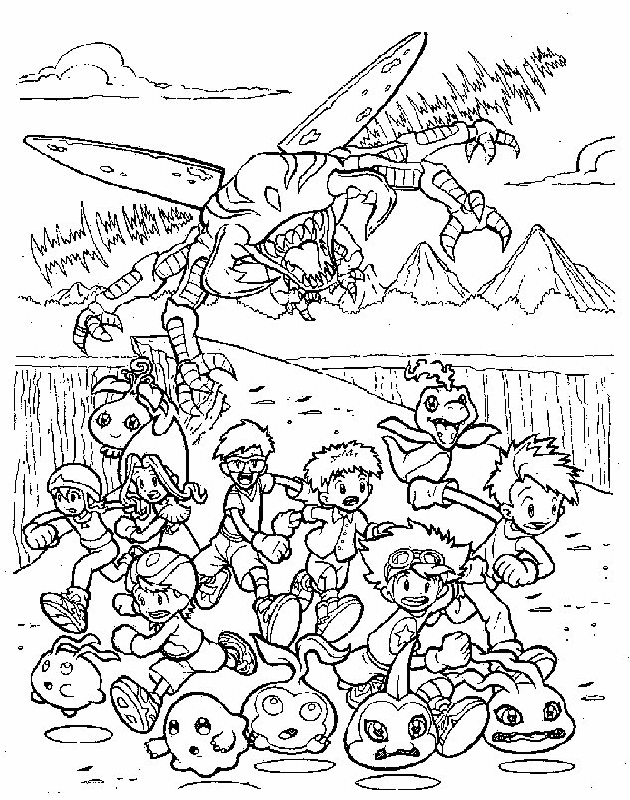 Digimon Coloring Pages 10 | Free Printable Coloring Pages 