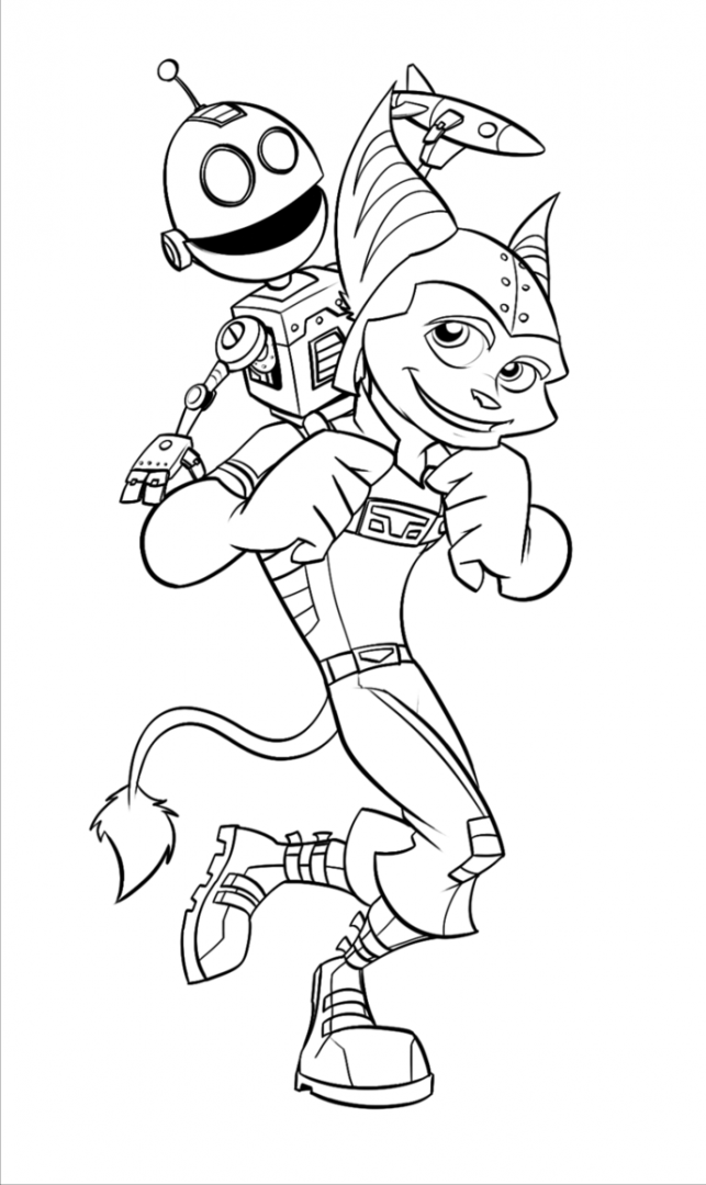 Ratchet And Clank Coloring Pages - Coloring Home