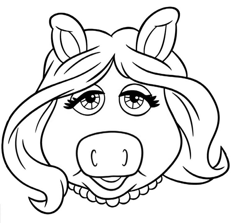 kermit and miss piggy Colouring Pages (page 3)
