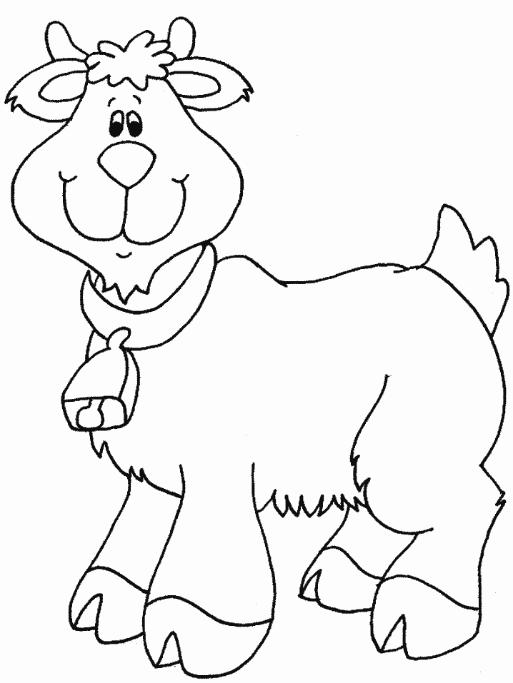 Goat Animals Coloring Pages & Coloring Book