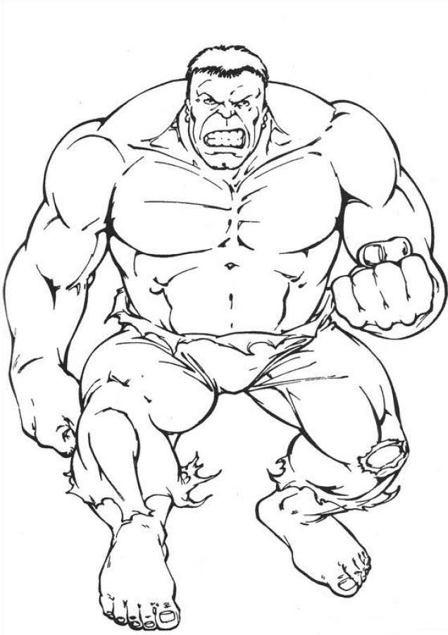 Coloring Pages Of The Hulk 2 | Free Printable Coloring Pages